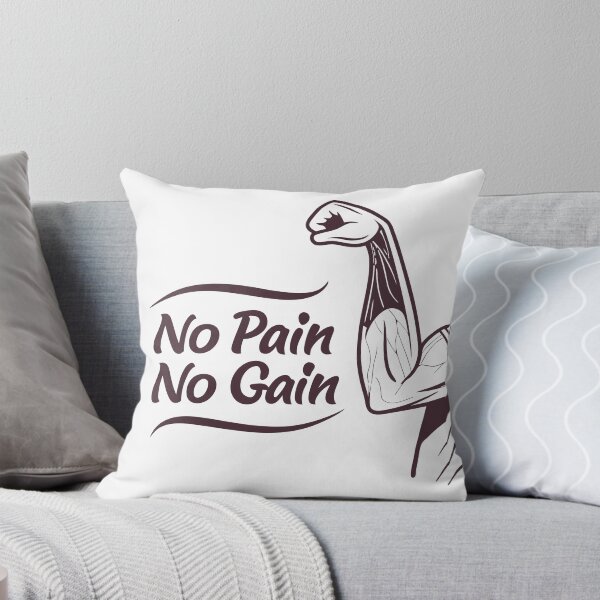 Item preview, No Pain No Gain Bicep Outline Graphic designed and sold by Katsiampl.
