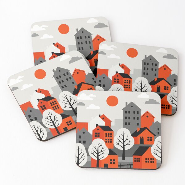 Item preview, Urban landscape in a modern and minimalist style designed and sold by Design4uStudio.