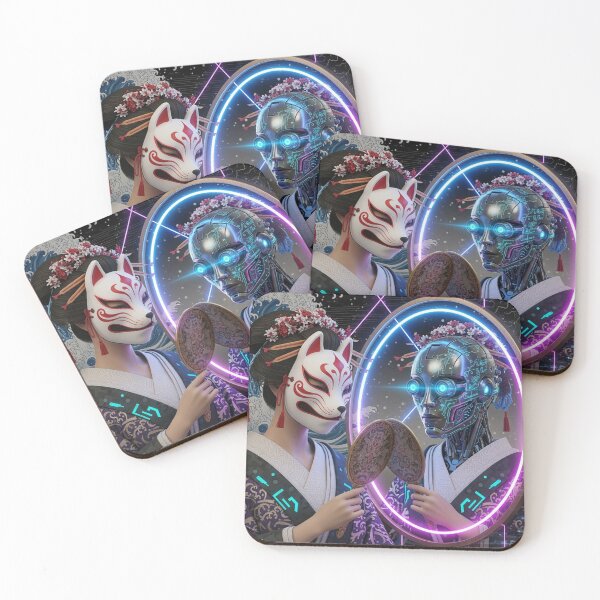Item preview, Cyber Kitsune: Two Faces in Mirror designed and sold by JapanNeoArt.