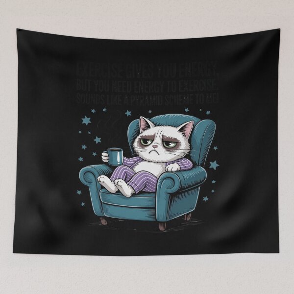Item preview, Pyramid Scheme Exercise Energy Humor Cute Cat Lover designed and sold by Idarmotar.