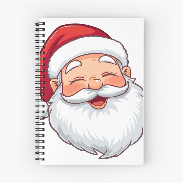 Item preview, Smiling Santa Claus Head – Cheerful Christmas Cartoon Illustration with White Beard and Red Hat designed and sold by PixelVibe782.