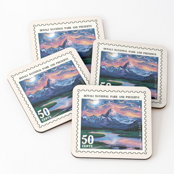 Item preview, Denali National Park and Preserve Postage Stamp, (Alaska, United States) designed and sold by PinkandP.