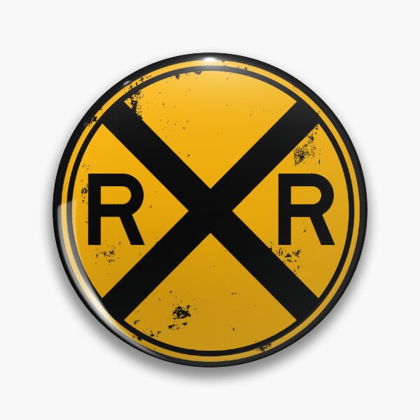 Item preview, Railroad Crossing Round Sign designed and sold by BUNNYROBBER.