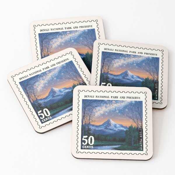 Item preview, Denali National Park and Preserve Postage Stamp, (Alaska, United States) designed and sold by PinkandP.