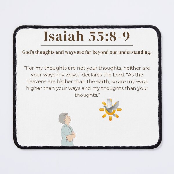 Item preview, Isaiah 55:8-9 Merchandise designed and sold by RandomlyPopUps.