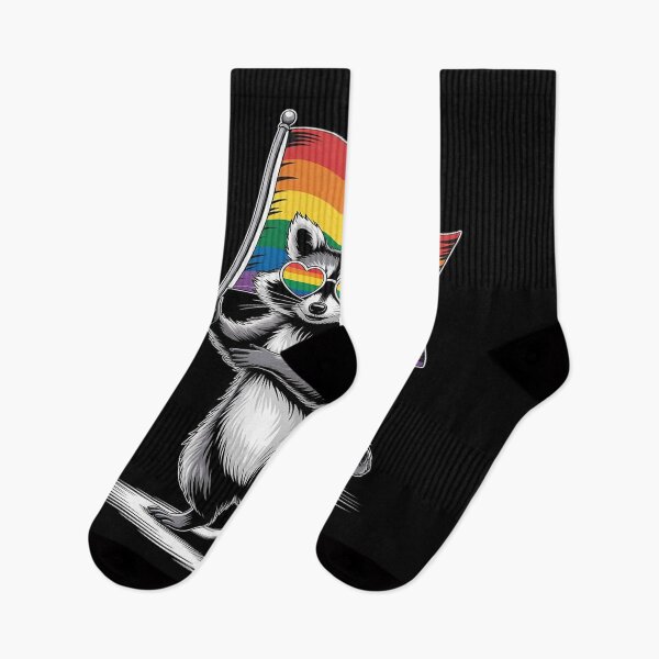 Item preview, Raccoon LGBT Sunglasses Rainbow Flag Gay Pride Month designed and sold by Idarmotar.