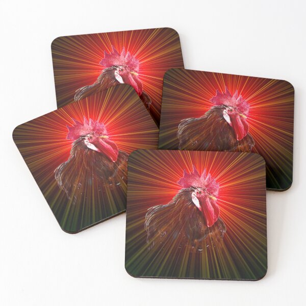 Item preview, The Red Power of a Rooster – Energy in Color / Swiss Artwork Photography designed and sold by Raphael Wolf.