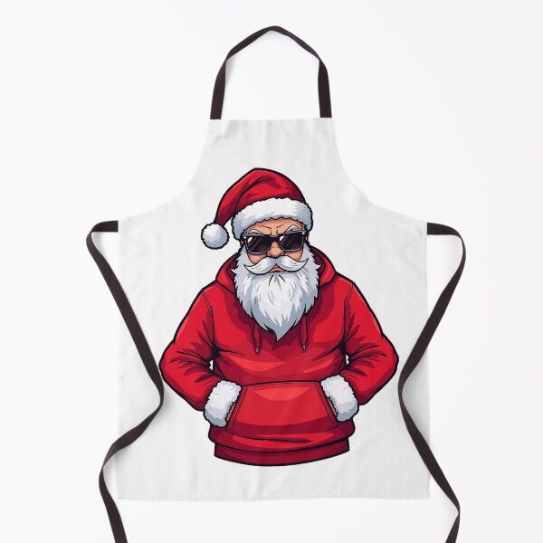 Item preview, Cool Santa Claus in Red Hoodie – Modern Urban Christmas Illustration with Sunglasses and White Beard designed and sold by PixelVibe782.