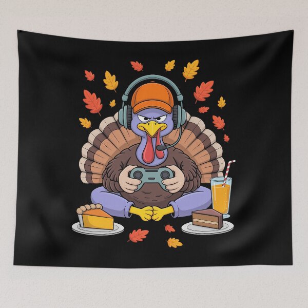 Item preview, Thanksgiving Turkey Gamer Funny Video Game Turkey designed and sold by ValerieRodrigue.