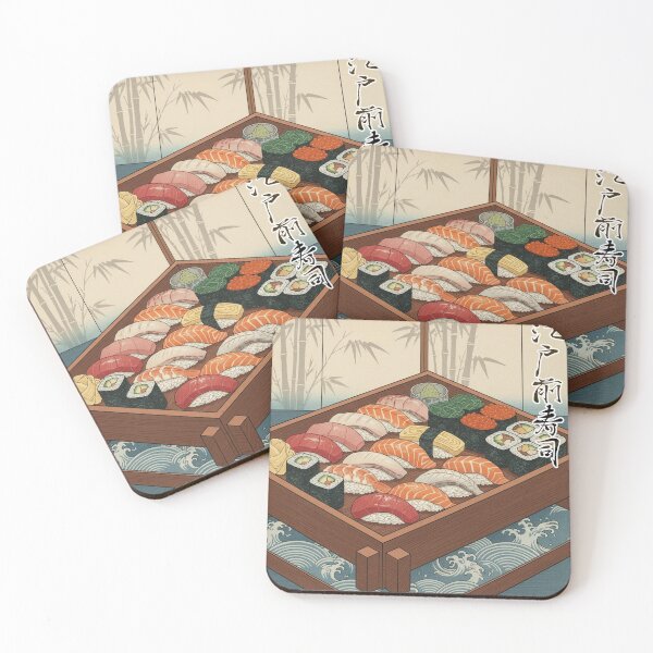 Item preview, Edo Sushi — Traditional Ukiyo-e Style Japanese Art designed and sold by MUKIAMAGURI.