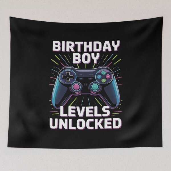 Item preview, Level 9 Unlocked Video Game 9th Birthday Gamer Boys  designed and sold by BeetleMalon.