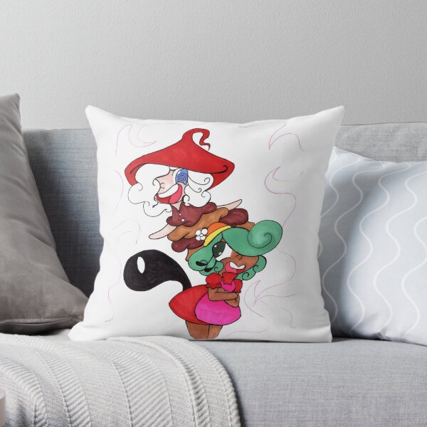 Witchling Friends Throw Pillow