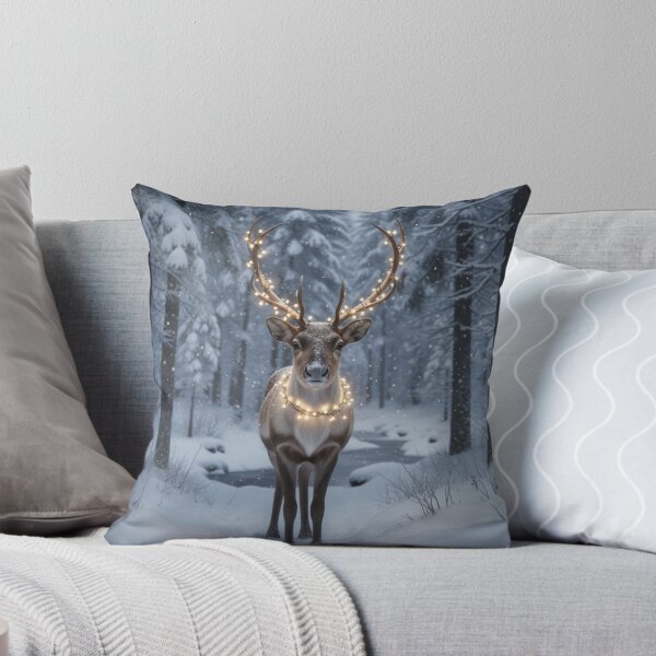 Item preview, Winter Reindeer Christmas Charm designed and sold by PrintBreeze.