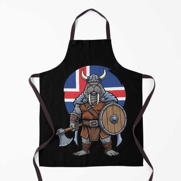 Item preview, Walrus Viking Warrior Iceland Flag Axe designed and sold by k3rstman1.