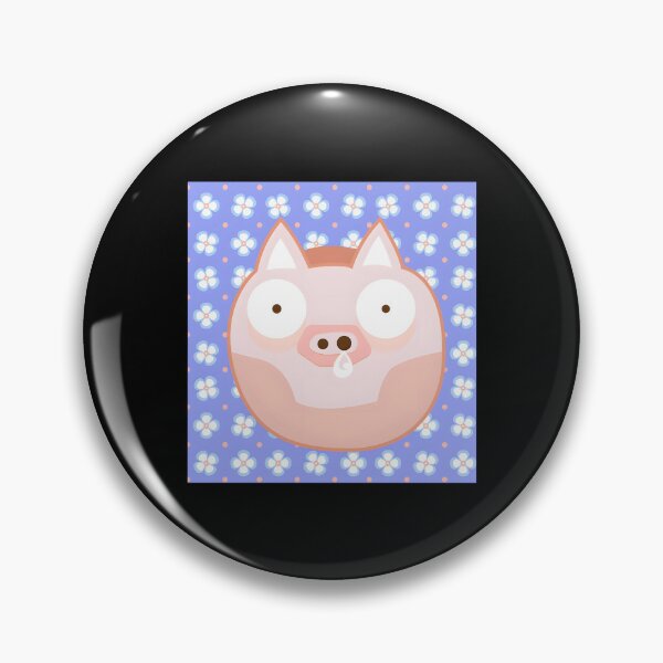 Item preview, A Big Surprise Pig With Running Nose In Flowers designed and sold by IgorSilvaCunha.