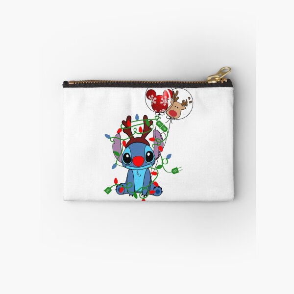 Item preview, Stitch Inspired Christmas Lights Design – Cute Blue Alien Reindeer Holiday Art designed and sold by TiannaSalazar.