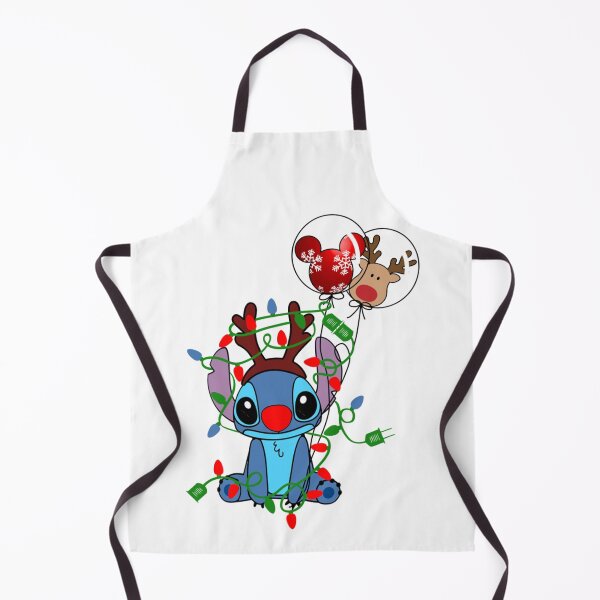 Item preview, Stitch Inspired Christmas Lights Design – Cute Blue Alien Reindeer Holiday Art designed and sold by TiannaSalazar.