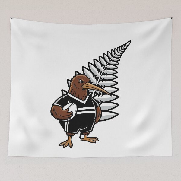 Item preview, NZ Kiwi Rugby Fern Mascot designed and sold by k3rstman1.