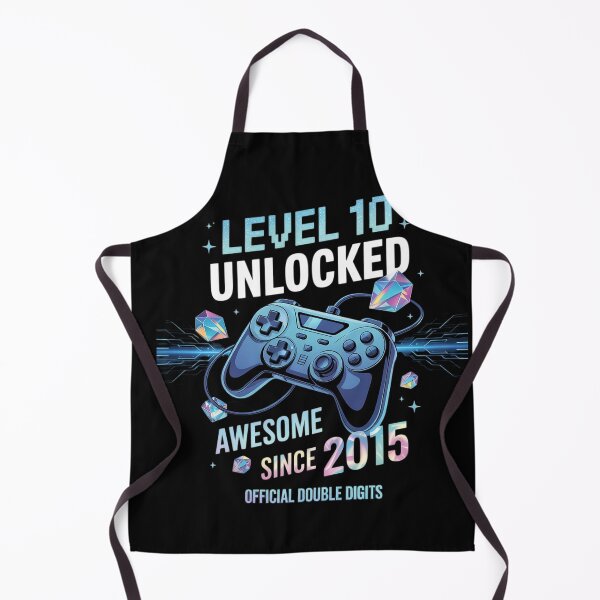 Item preview, Level 10 Unlocked Awesome Since 2015 10th Birthday Gaming1 designed and sold by BeetleMalon.