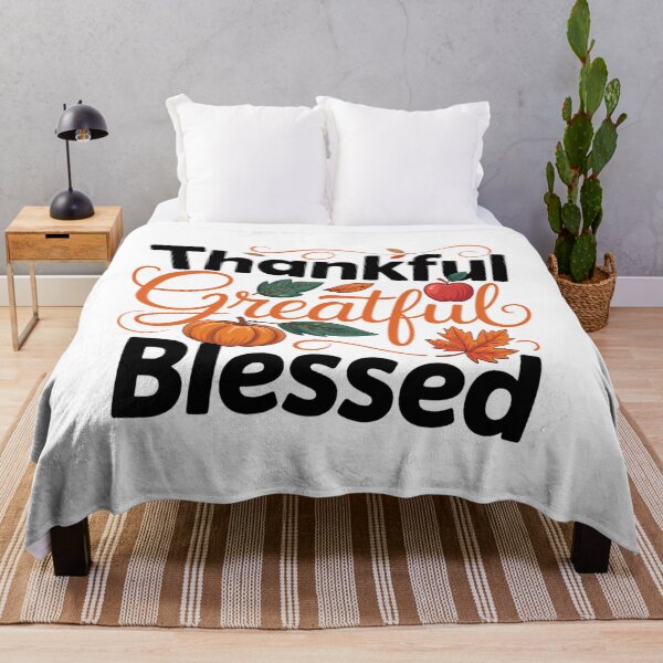 Item preview, Thankful Grateful Blessed Fall Thanksgiving designed and sold by ValerieRodrigue.