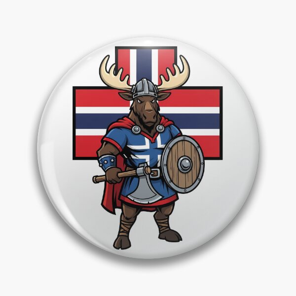Item preview, Norway Viking Moose Warrior Mascot designed and sold by k3rstman1.