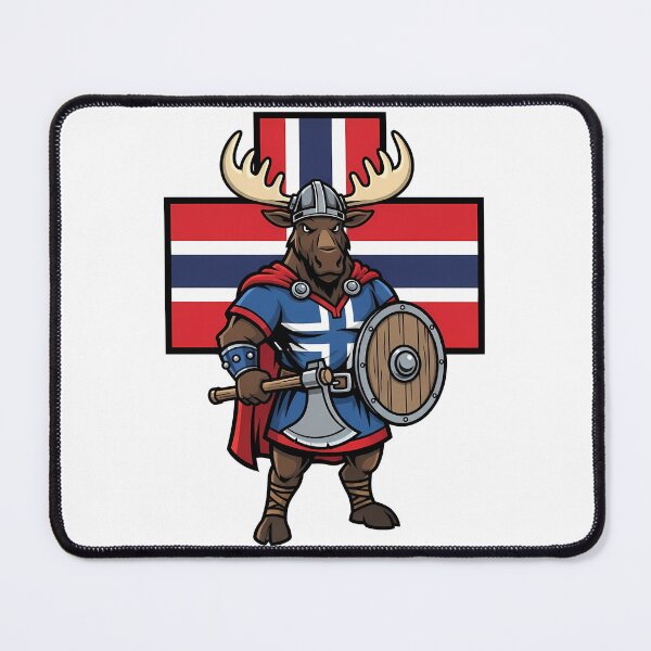 Item preview, Norway Viking Moose Warrior Mascot designed and sold by k3rstman1.