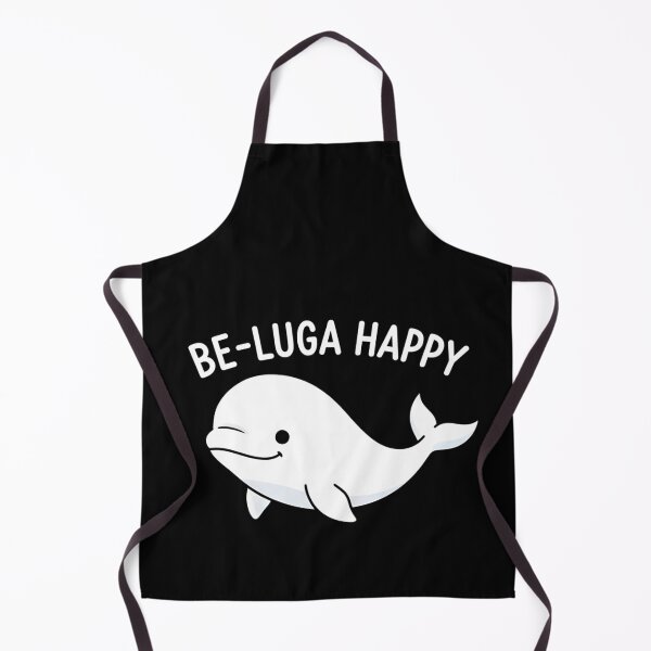 Artikelvorschau, BE-LUGA HAPPY! Niedlicher minimalistischer Beluga-Wal-Cartoon entworfen und verkauft von Sitred123.