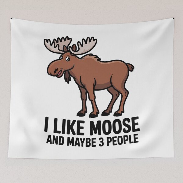 Item preview, I Like Moose And Maybe 3 People Funny Moose Lover designed and sold by ValerieRodrigue.