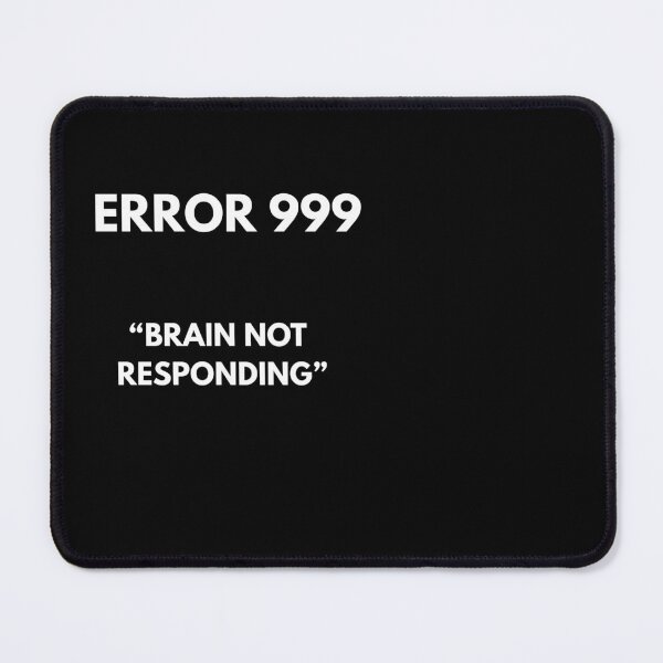 Item preview, ERROR 999: BRAIN NOT RESPONDING – Minimal Tech T-Shirt designed and sold by loccotown168.