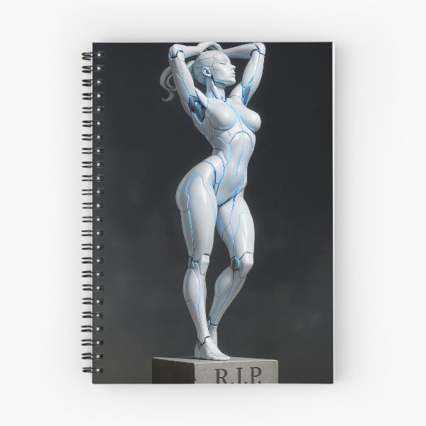 Item preview, Android woman arms up gravestone   designed and sold by CathryneDelamort.