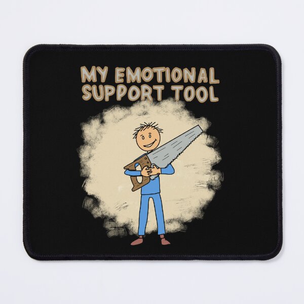 Item preview, Funny Carpenter Saw Shirt – My Emotional Support Tool Hand-Drawn Design designed and sold by Popstudio85.