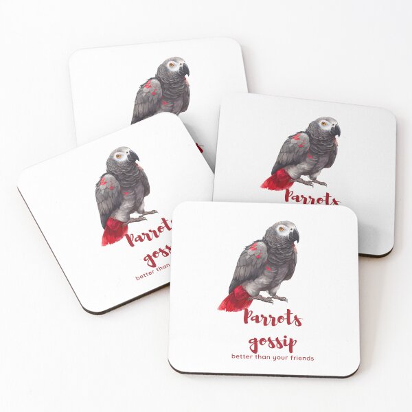 Item preview, Parrots Gossip Better Than Your Friends Funny Bird Quote designed and sold by Anastasiia Yurevych.