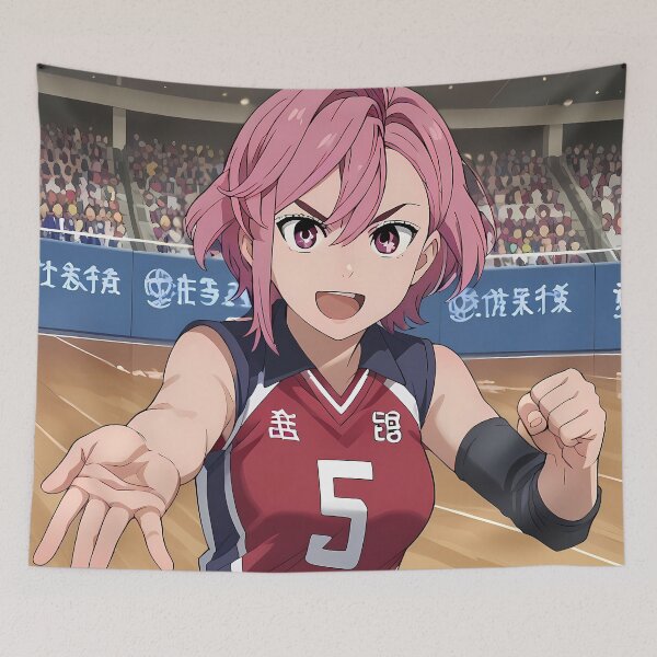 Item preview, Aira Shiratori Dandadan Volleyball Dynamic Arena Power Serve designed and sold by HumbertoValveno.