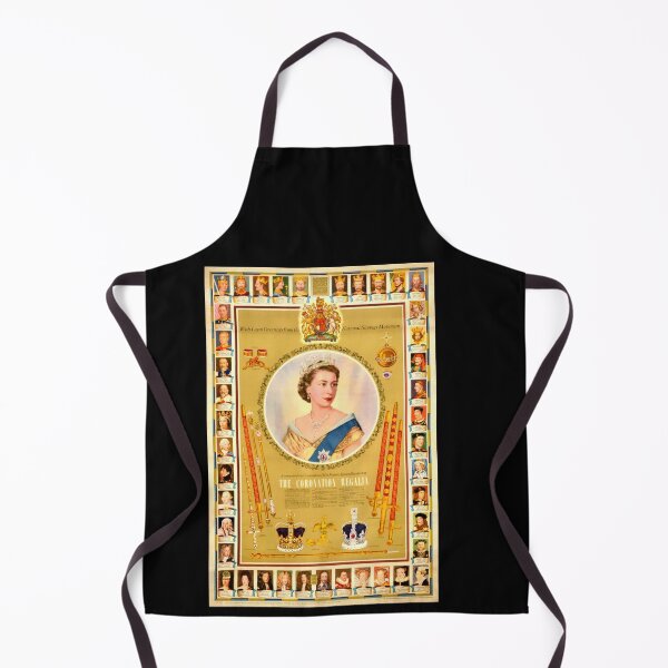 Item preview, Commemorative Poster of Queen Elizabeth II Coronation 1953 | Regal Portrait & Coronation Regalia | British Monarchy History Art designed and sold by artofuniverse.