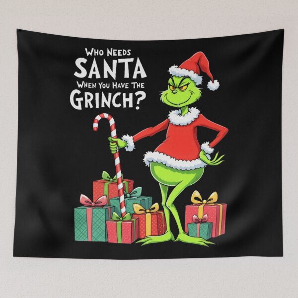 Item preview, Who Needs Santa | Funny The Grinch Christmas Design designed and sold by solonwmith6.