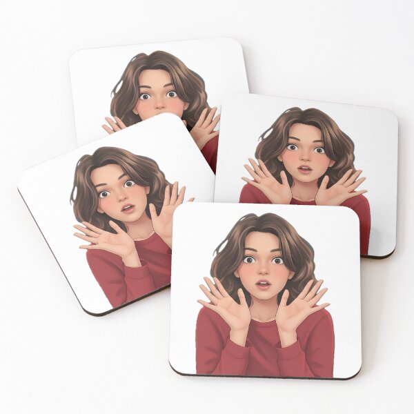 Item preview, Pretty Shocked Girl in Red Dress  designed and sold by pranjalk88.