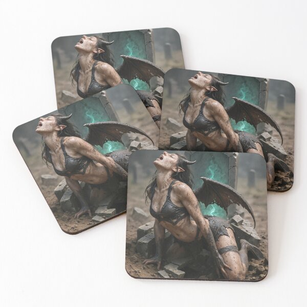 Item preview, Succubus emerging tombstone   designed and sold by CathryneDelamort.