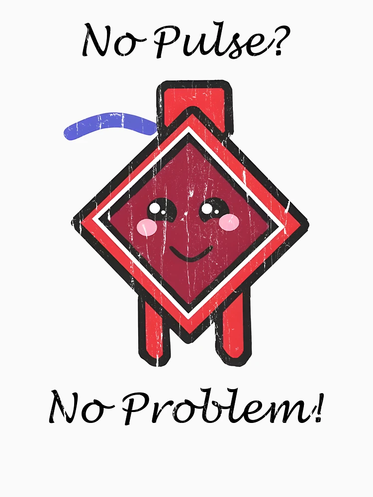 Thumbnail 4 of 4, V-Neck T-Shirt, No Pulse No Problem designed and sold by RoderickStout.