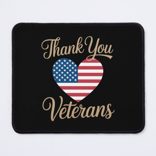 Item preview, Thank you veterans with american flag heart for veterans day designed and sold by Sunset4Bones.