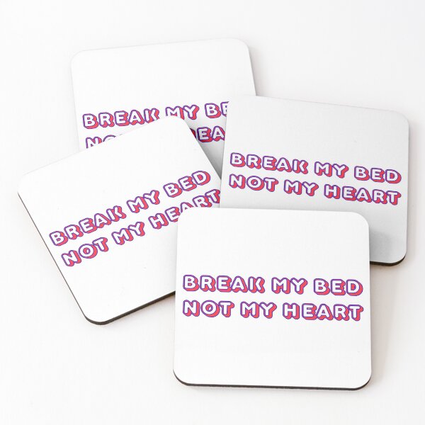 Item preview, Break My Bed Not My Heart – Pink & Black Y2K Girly Aesthetic Design designed and sold by SillyLittleShirts.