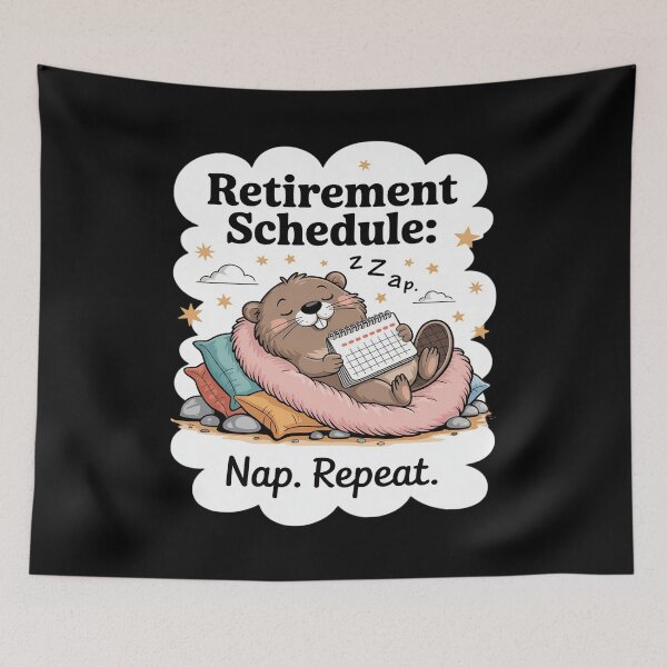 Item preview, Retirement Schedule Capybara Nap Repeat Funny Retire designed and sold by petrichorsworld.