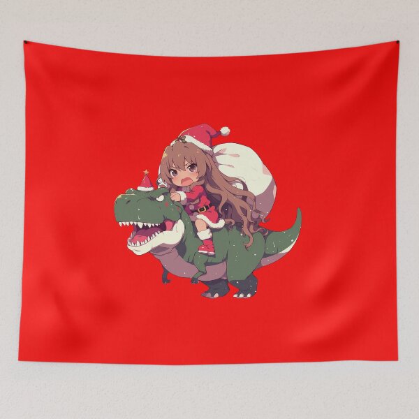 Item preview, Taiga Aisaka Christmas Dinosaur Toradora Kawaii Anime designed and sold by HumbertoValveno.