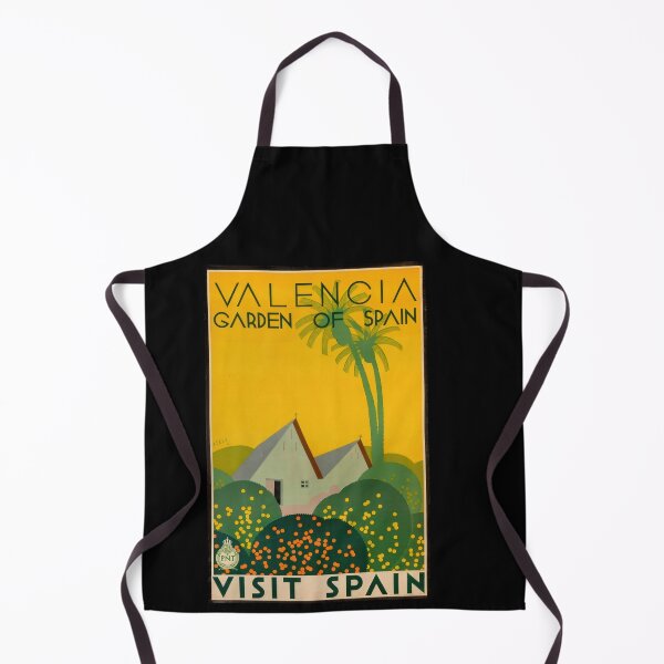Item preview, Vintage Art Deco Travel Poster | Valencia Garden of Spain | Visit Spain | Early 20th Century Tourism Artwork designed and sold by artofuniverse.