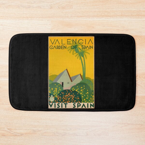Item preview, Vintage Art Deco Travel Poster | Valencia Garden of Spain | Visit Spain | Early 20th Century Tourism Artwork designed and sold by artofuniverse.