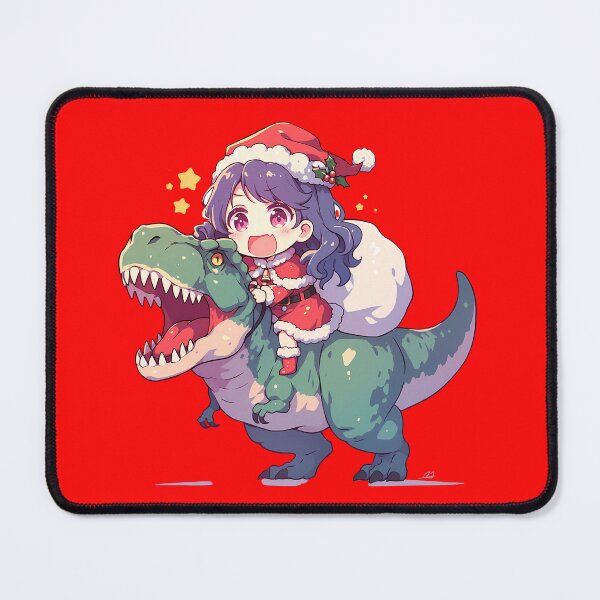 Item preview, Mizore Yoroizuka Christmas Dinosaur Ride Sound Euphonium Anime Girl Kawaii designed and sold by HumbertoValveno.