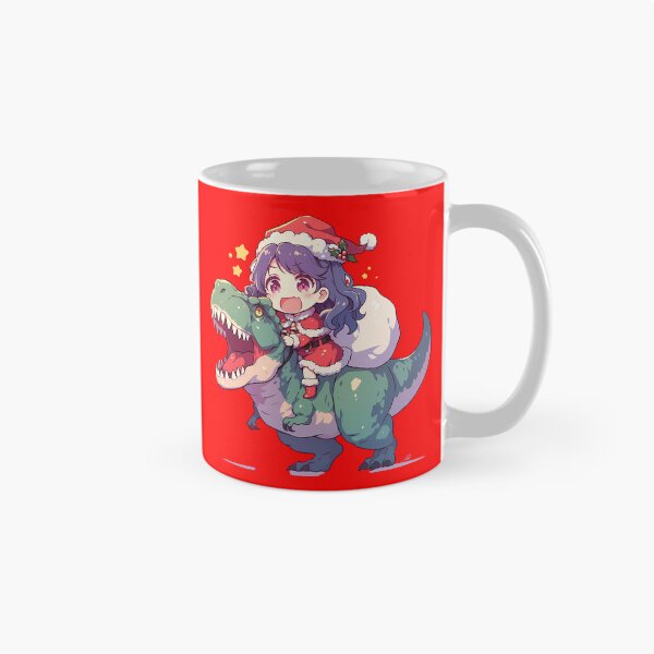 Item preview, Mizore Yoroizuka Christmas Dinosaur Ride Sound Euphonium Anime Girl Kawaii designed and sold by HumbertoValveno.