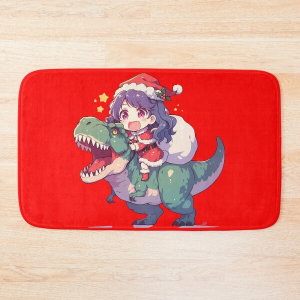 Item preview, Mizore Yoroizuka Christmas Dinosaur Ride Sound Euphonium Anime Girl Kawaii designed and sold by HumbertoValveno.