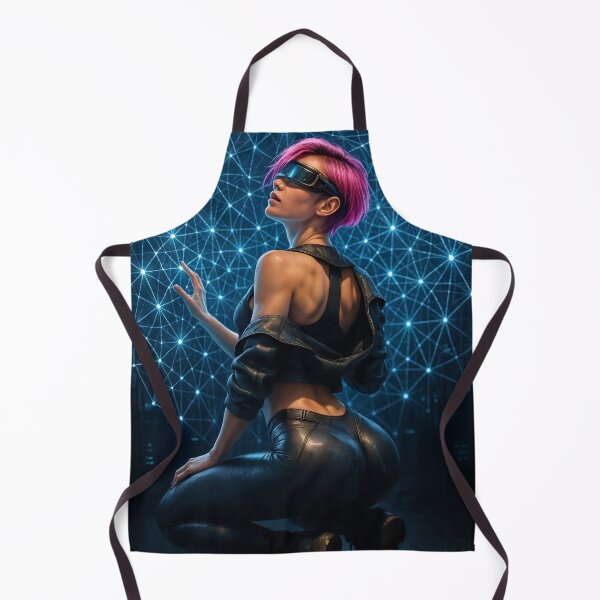 Item preview, Pink haired hacker booty cyber cobweb designed and sold by CathryneDelamort.