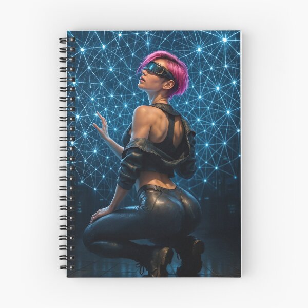 Item preview, Pink haired hacker booty cyber cobweb   designed and sold by CathryneDelamort.
