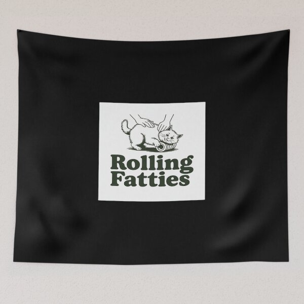 Item preview, Rolling Fatties Cat Funny Cute Cat Lover Kitten Owner Kitty designed and sold by petrichorsworld.